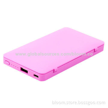 New Style 5,000mAh Lithium Polymer Power Bank, Plus with Mirror FunctionNew